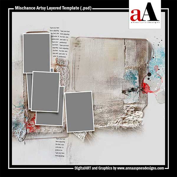 Mischance Artsy Layered Template