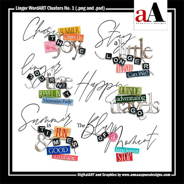 Linger WordART Clusters No 1