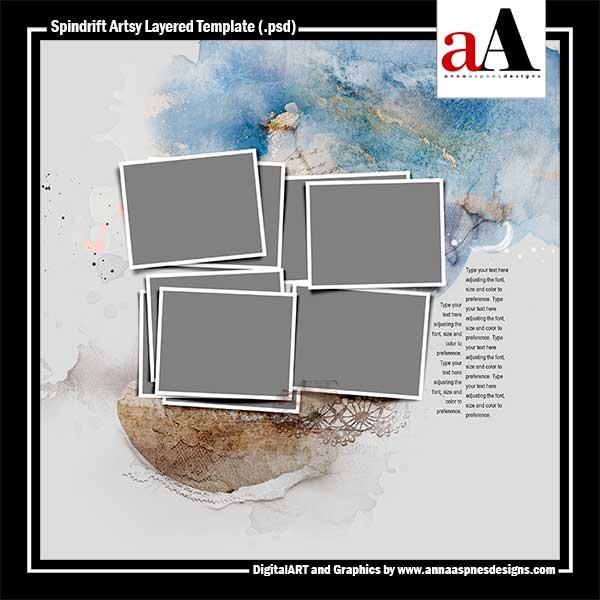 Spindrift Artsy Layered Template