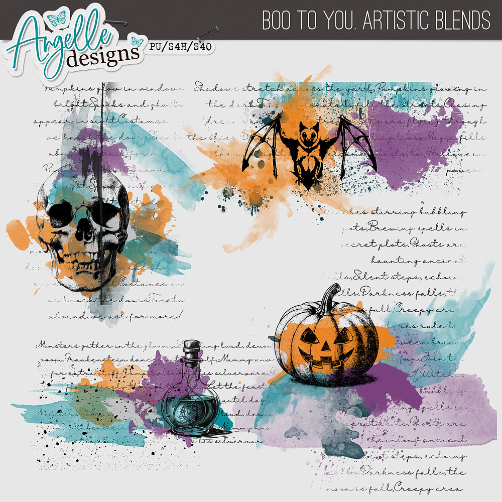 Boo To You Artistic Blends by Angelle Designs 