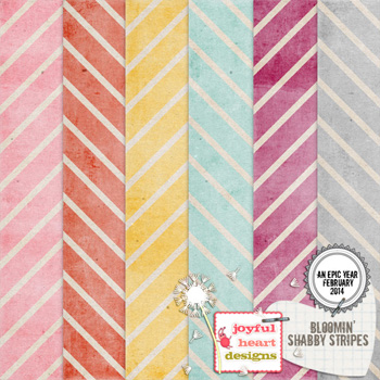 Bloomin (shabby stripes)