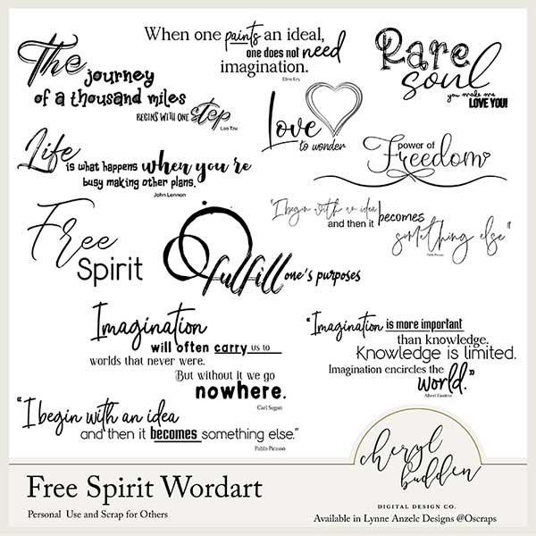 Free Spirit Wordart