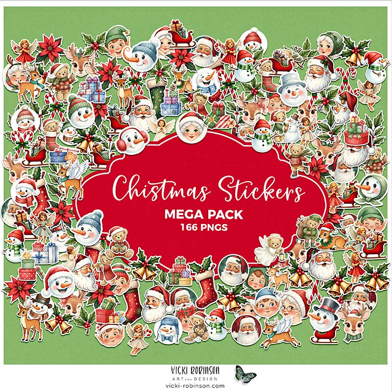 Christmas Stickers Mega Pack