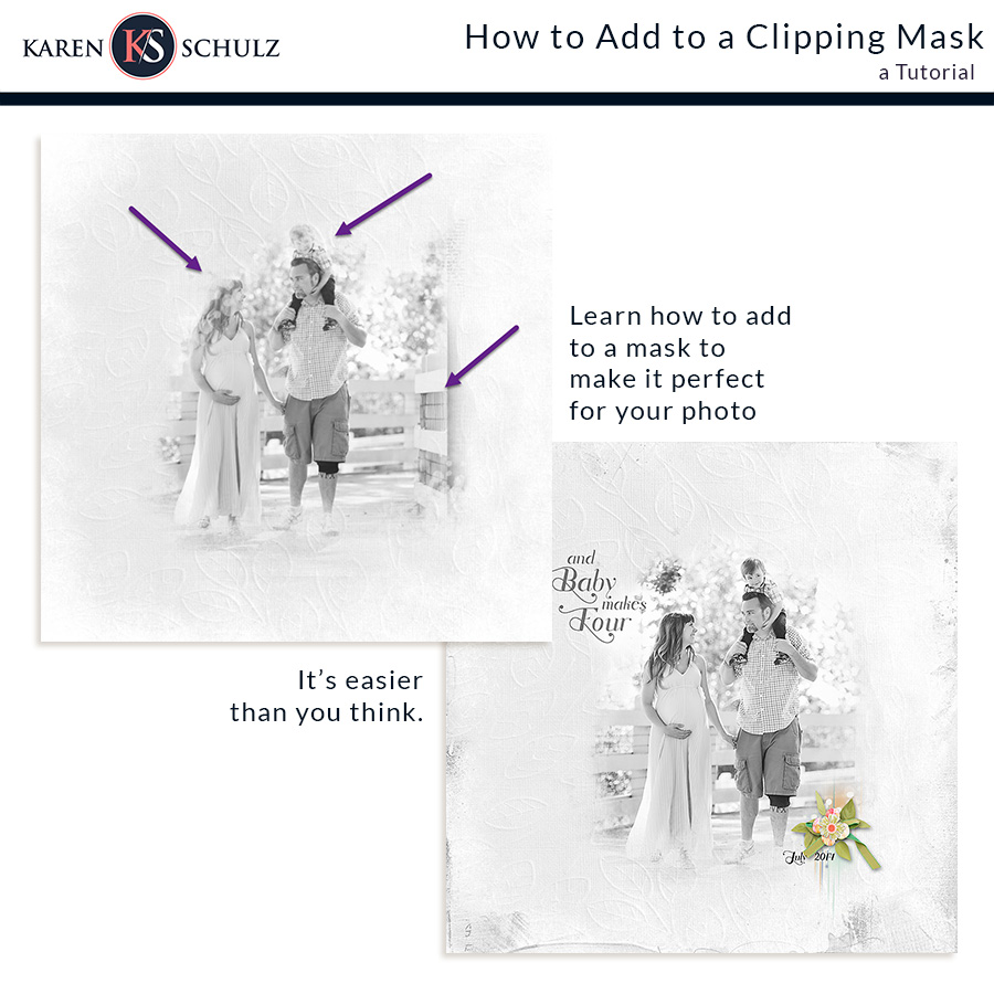 How to Add to a Clipping Mask Tutorial