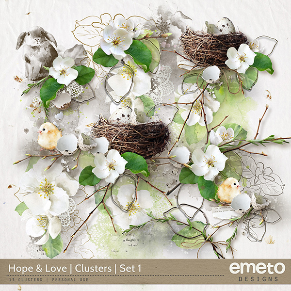 Hope and Love Clusters Set 1