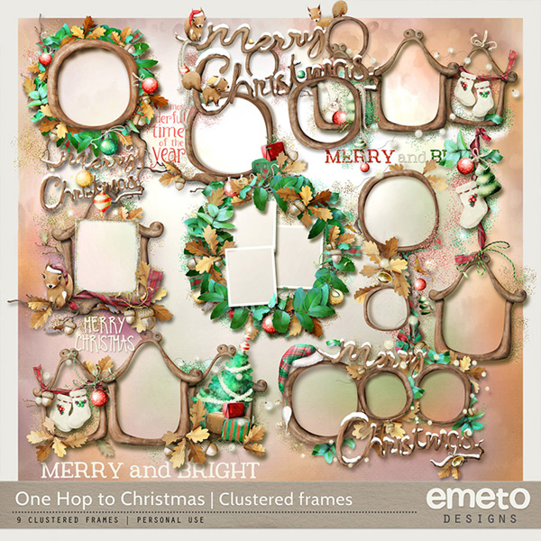 One Hop to Christmas - Clustered frames