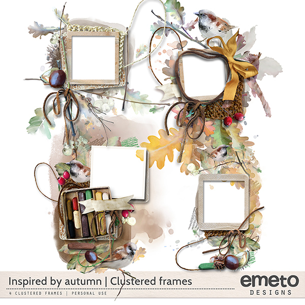 Inspired by autumn - clustered frames
