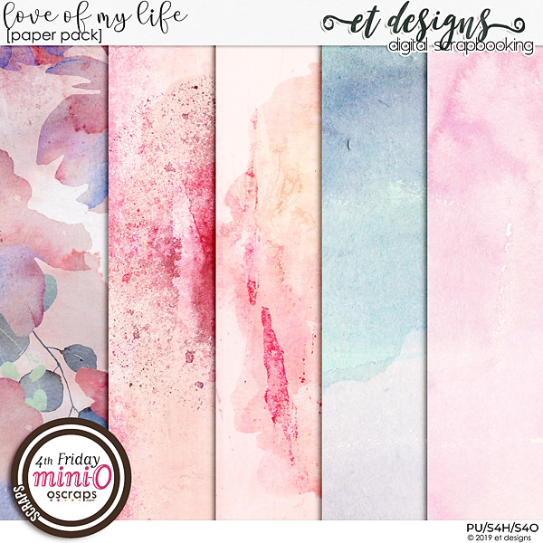 Love of my life Papers by et designs