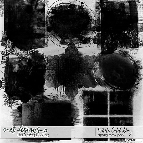 White Cold Day Clipping Masks by et designs