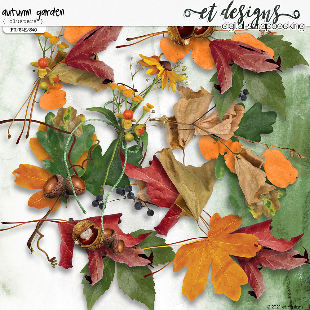 Autumn Garden Clusters by et designs
