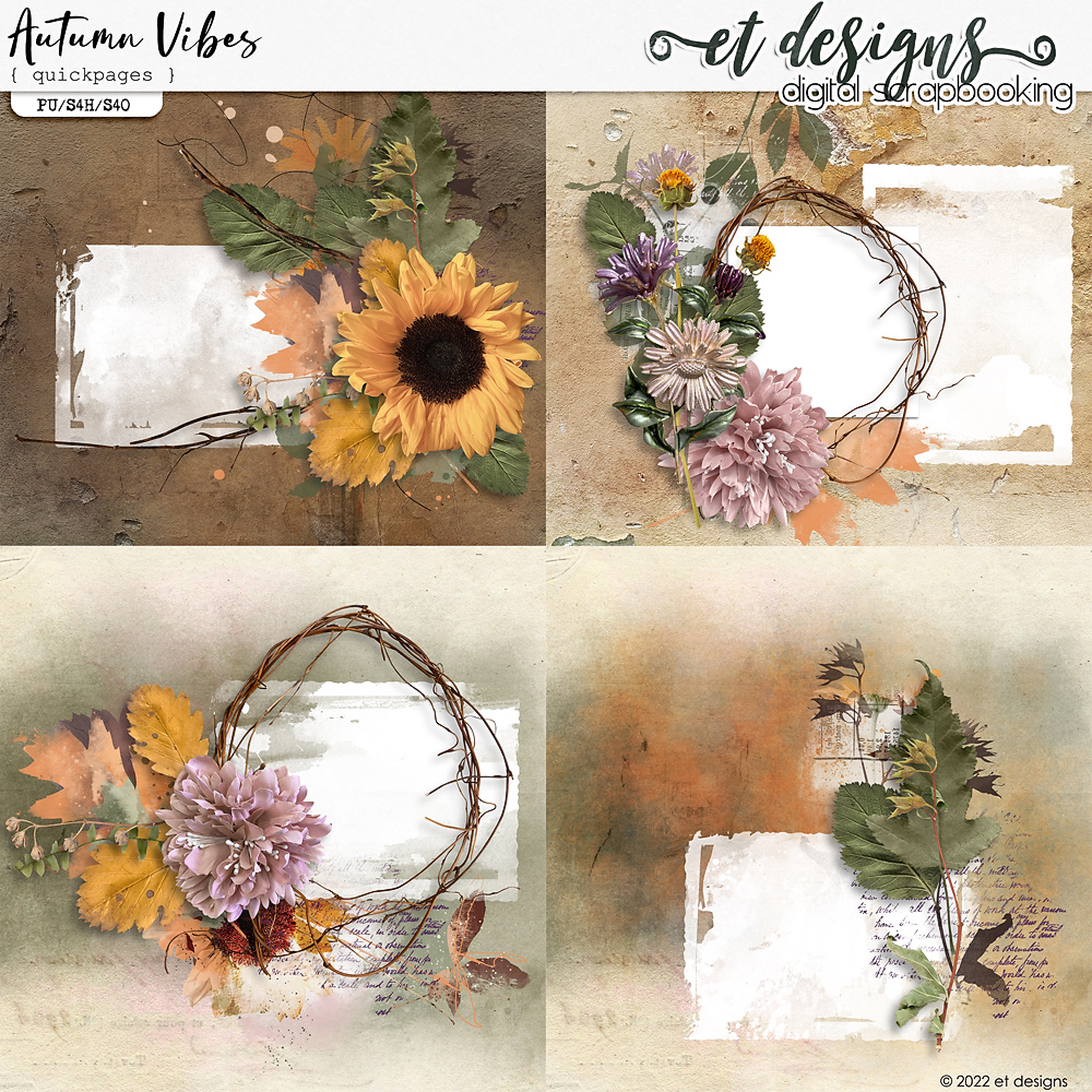 Autumn Vibes Quickpages by et designs