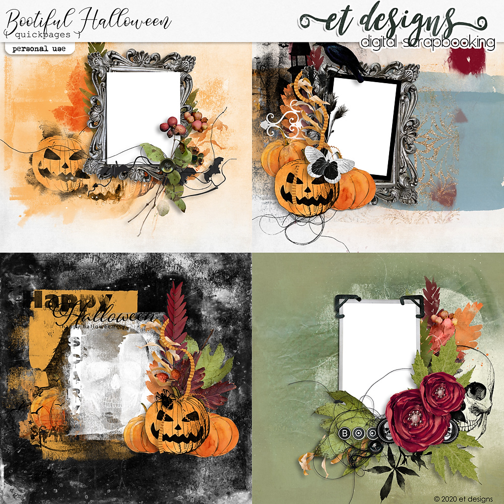 Bootiful Halloween Quickpages by et designs