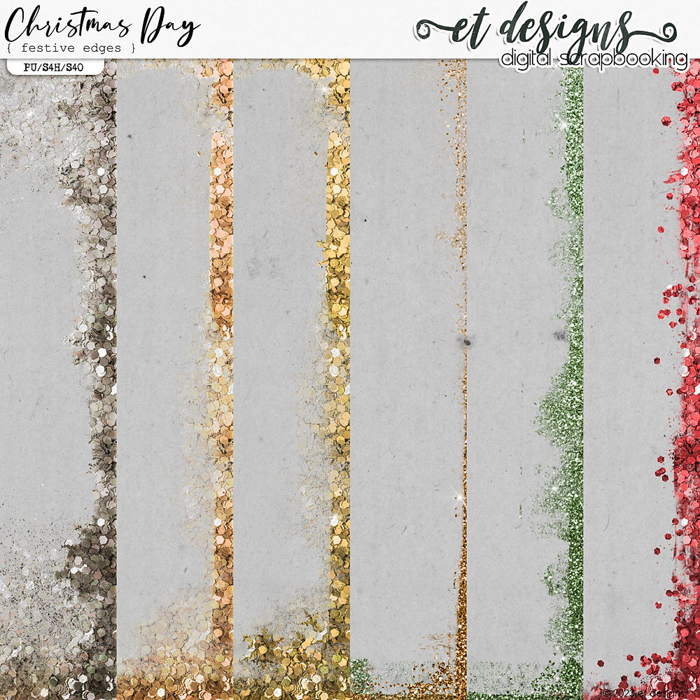 Christmas Day Festive Edges by et designs