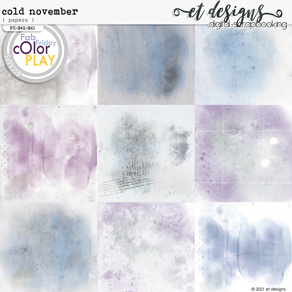 Cold November Papers by et designs
