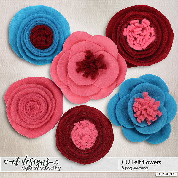 CU Felt Flowers