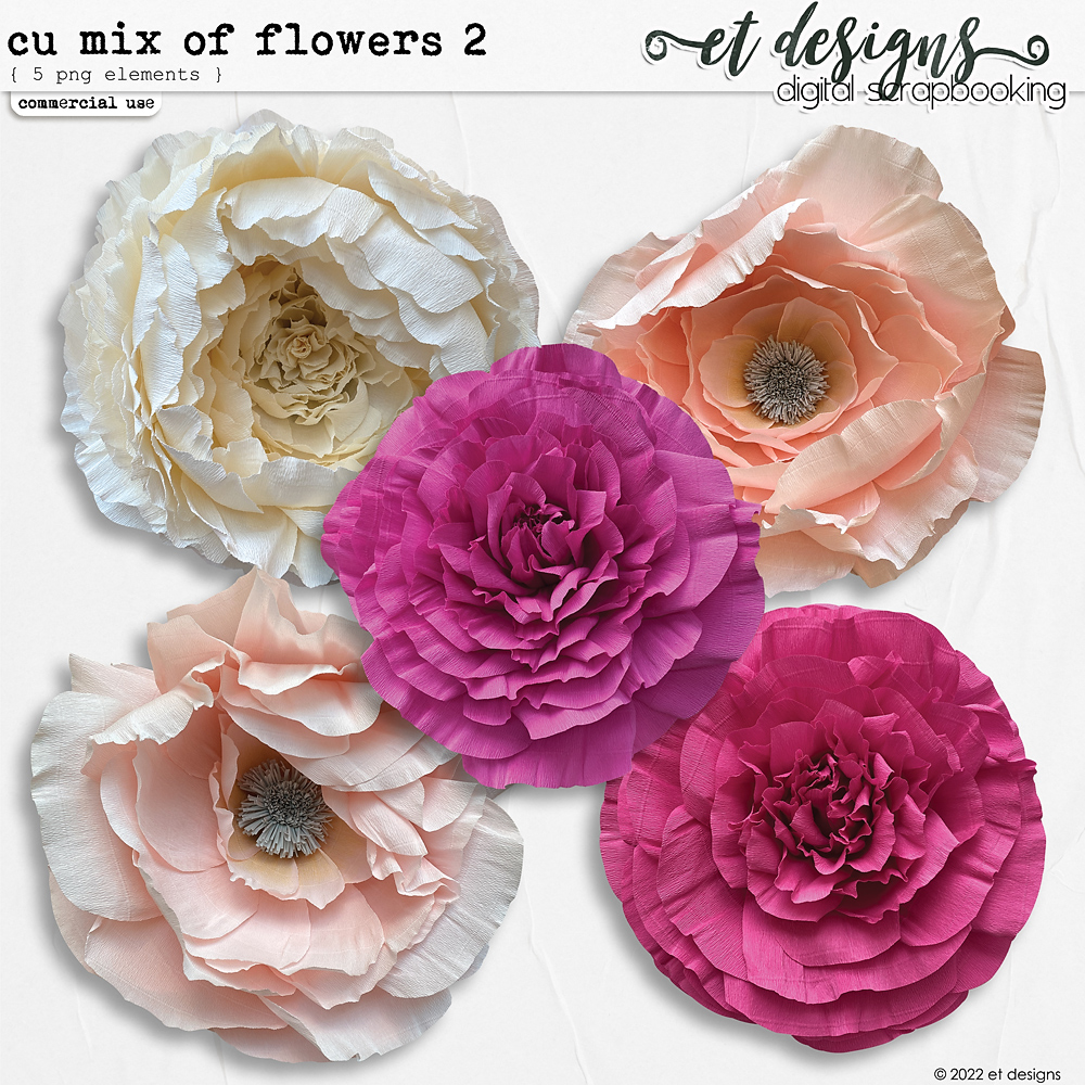 CU Mix of Flowers 2 by et designs