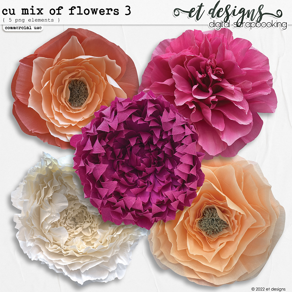 CU Mix of Flowers 3 by et designs