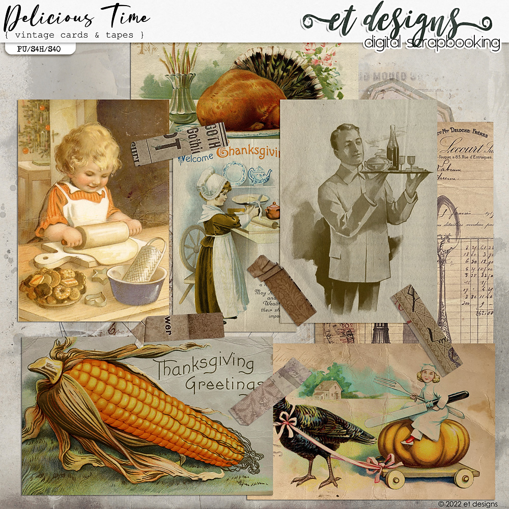 Delicious Time Vintage Cards & Tapes by et designs