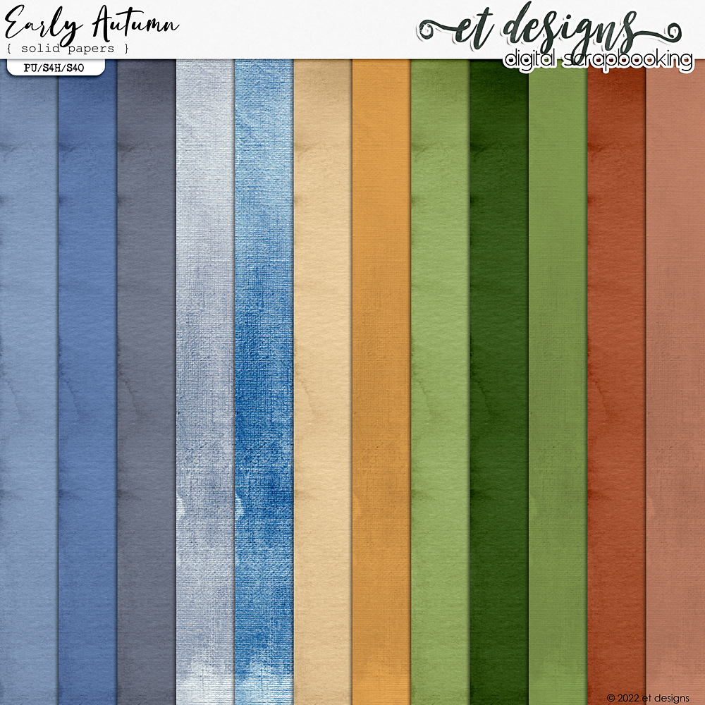 Early Autumn Solid Papers by et designs