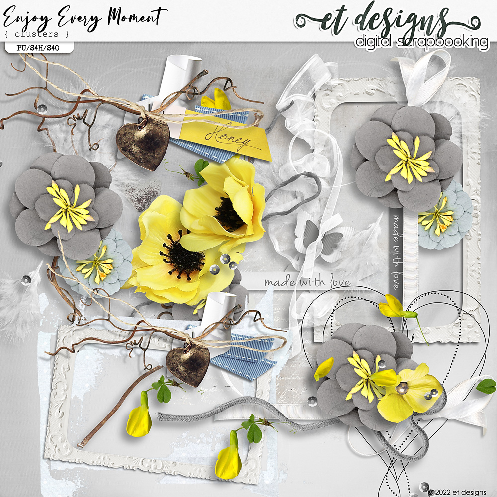 Enjoy Every Moment Clusters by et designs