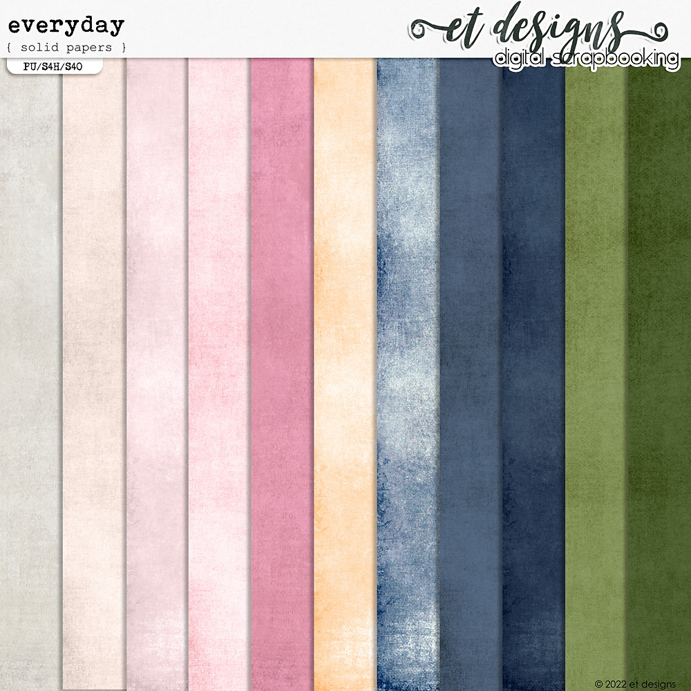 Everyday Solid Papers by et designs 