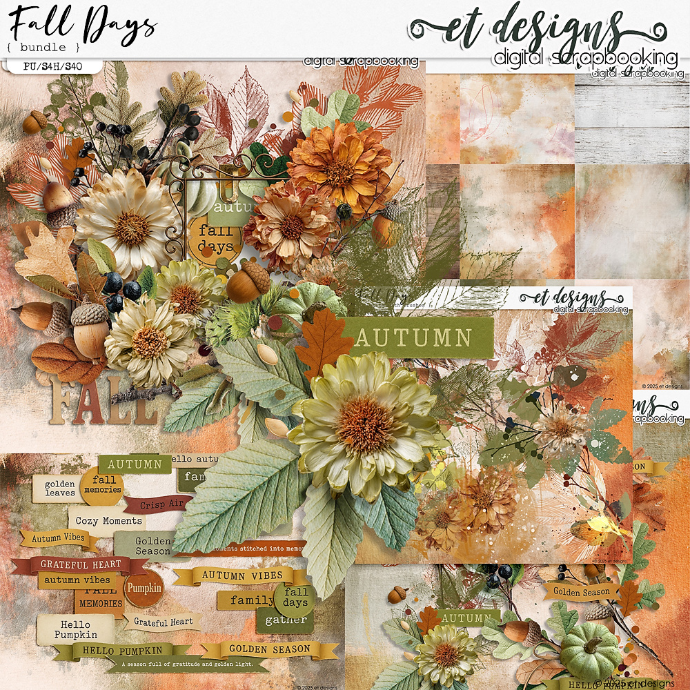 Fall Days Bundle by et designs