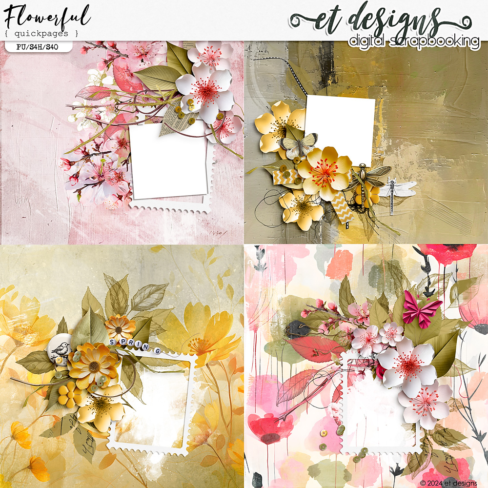 Flowerful Quickpages by et designs