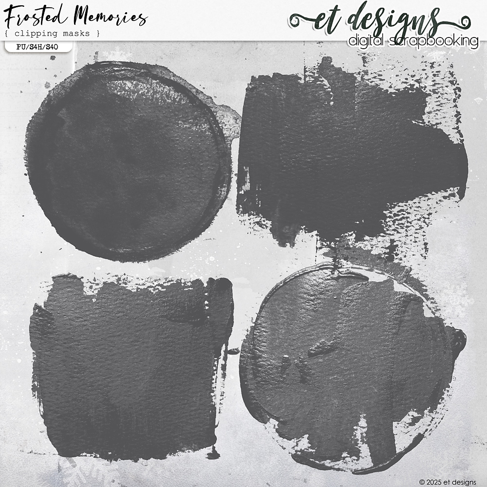 Frosted Memories Clipping Masks by et designs