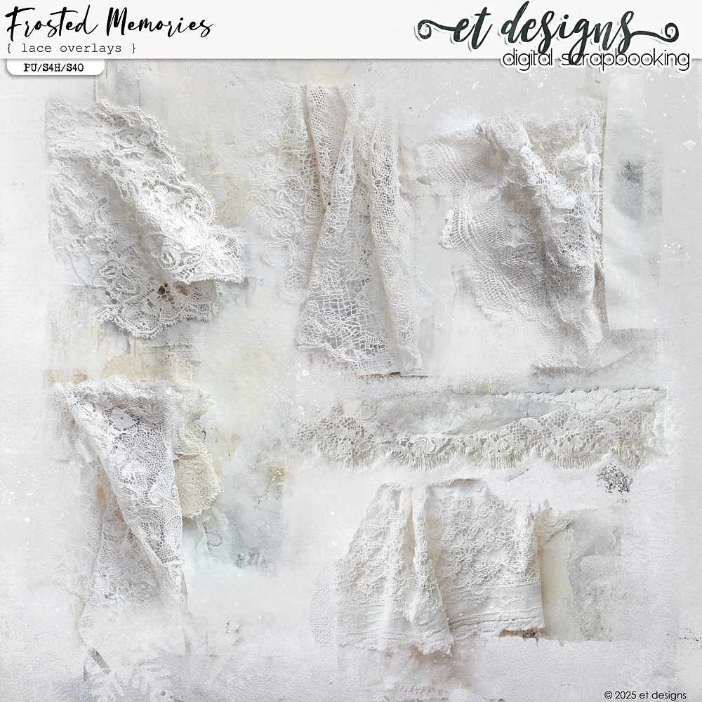 Frosted Memories Lace Overlays by et designs
