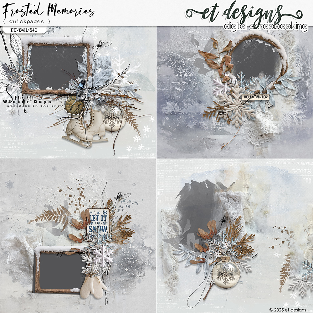 Frosted Memories Quickpages by et designs