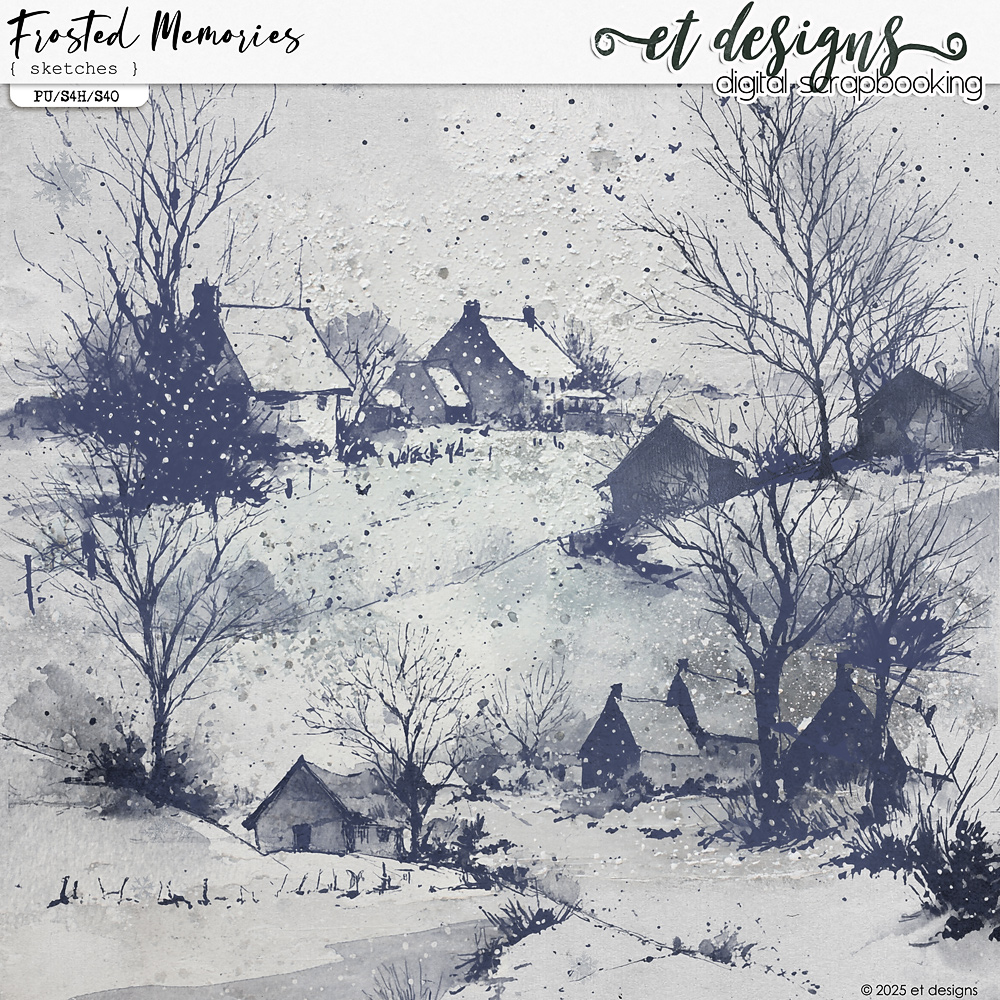 Frosted Memories Sketches by et designs