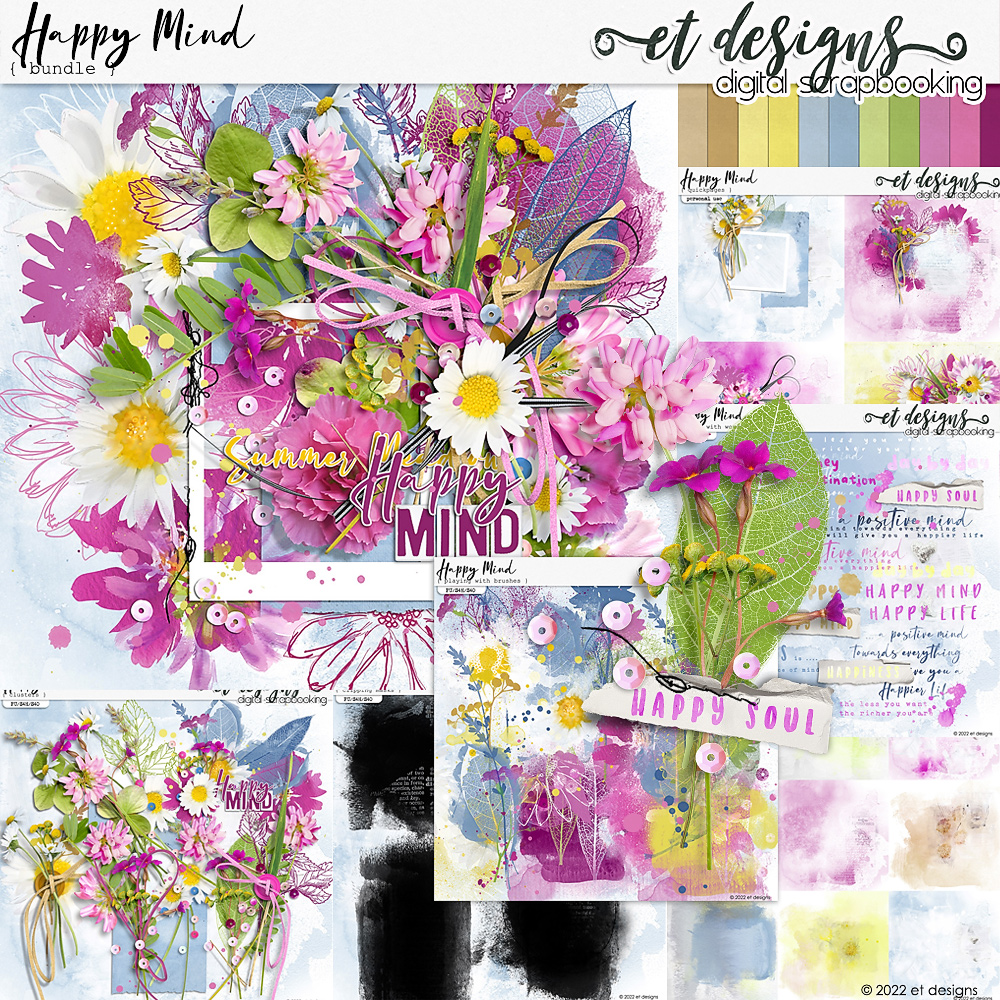 Happy Mind Bundle by et designs