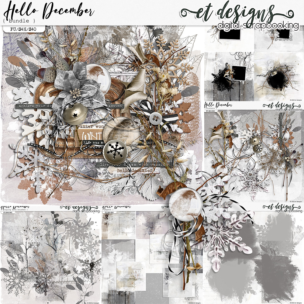 Hello December Bundle by et designs