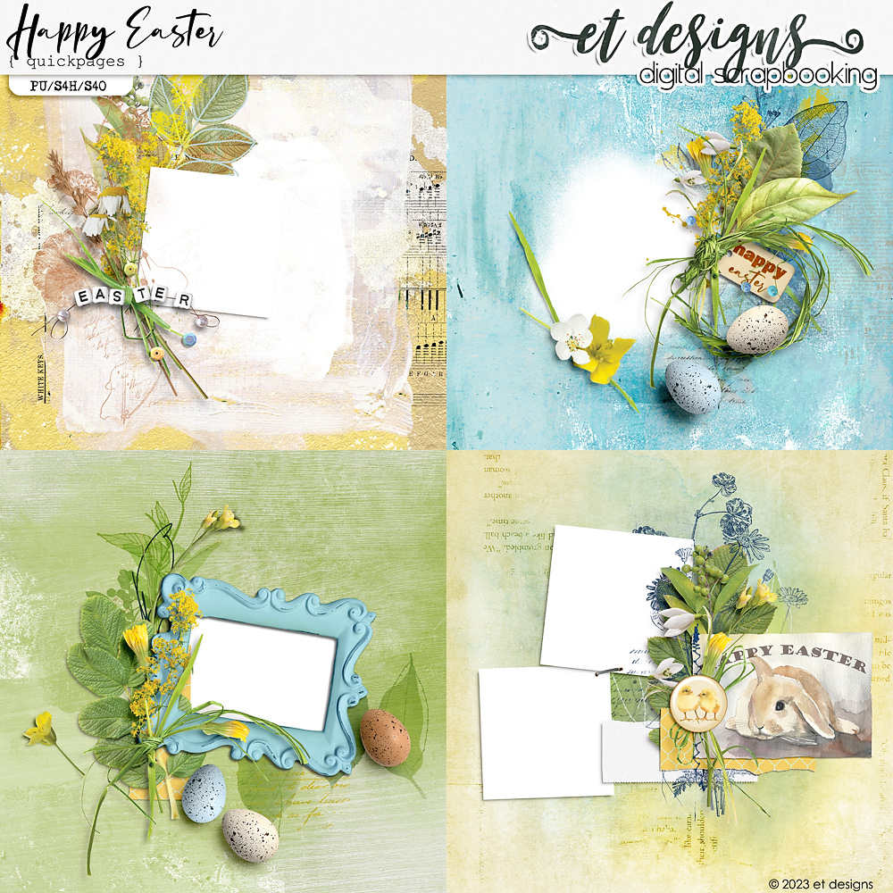 Happy Easter Quickpages by et designs