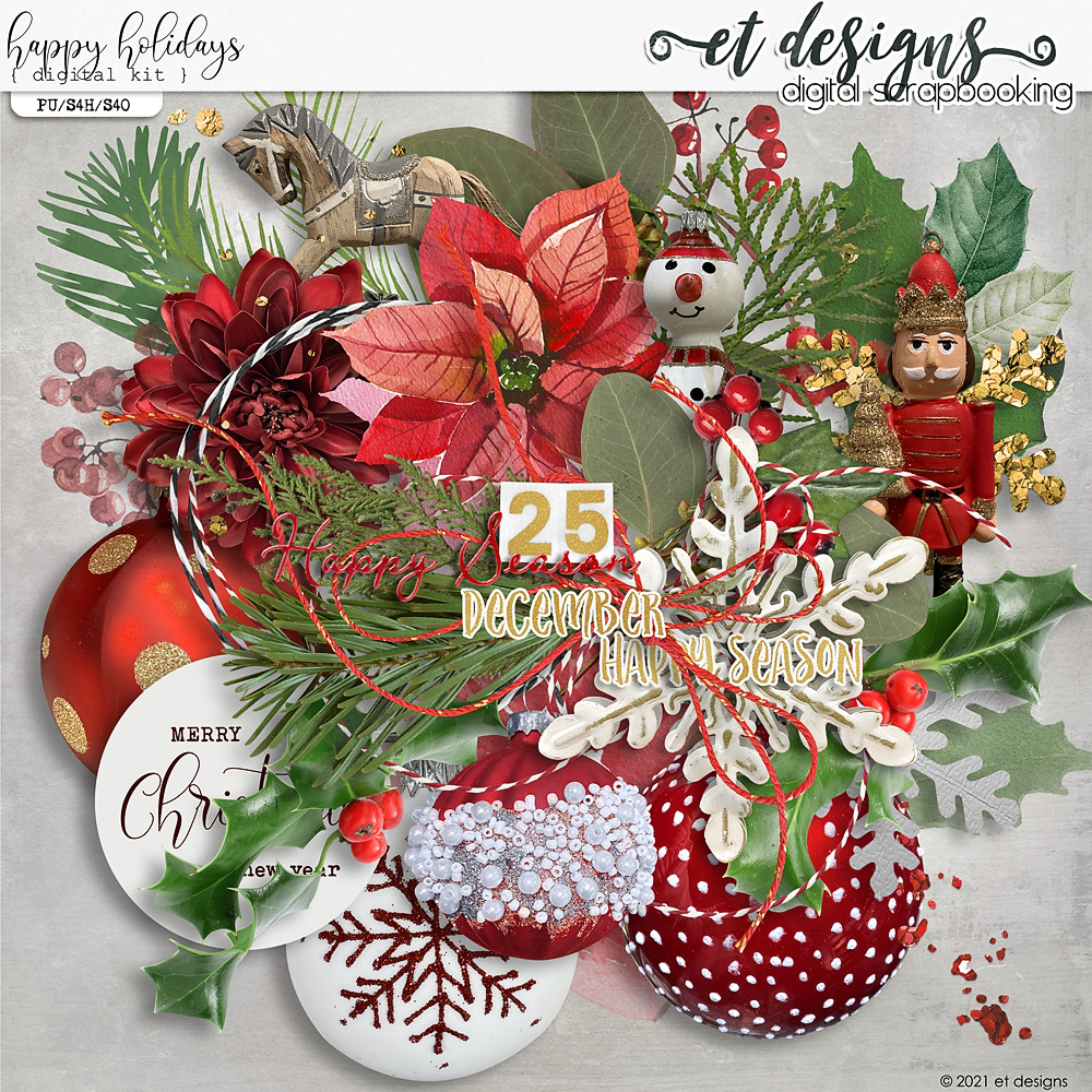 Happy Holidays Kit by et designs