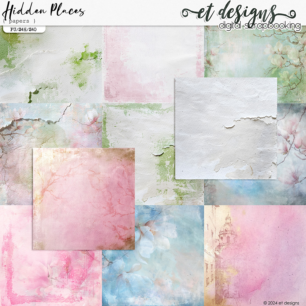 Hidden Places Papers by et designs