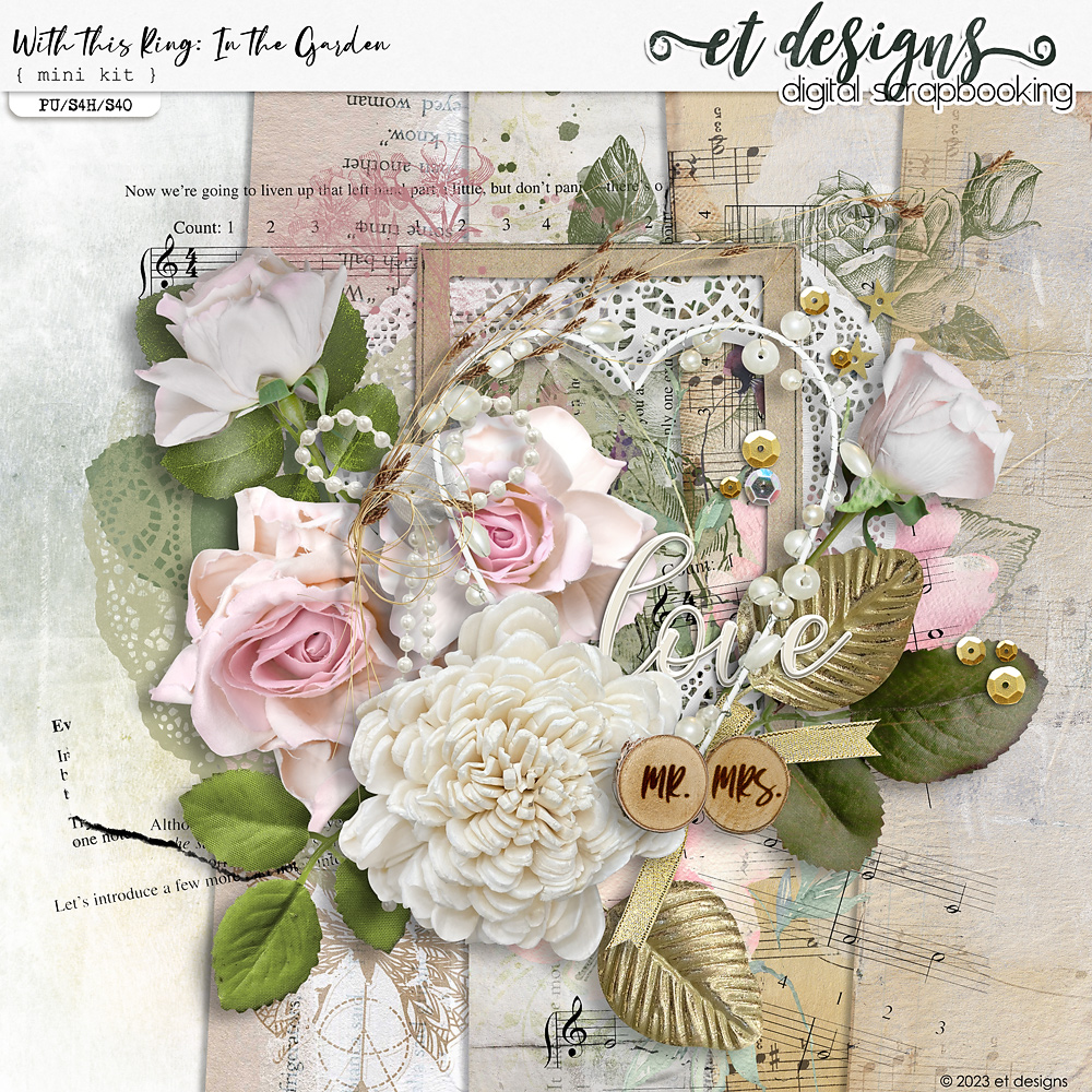 With This Ring: In The Garden Mini Kit by et designs