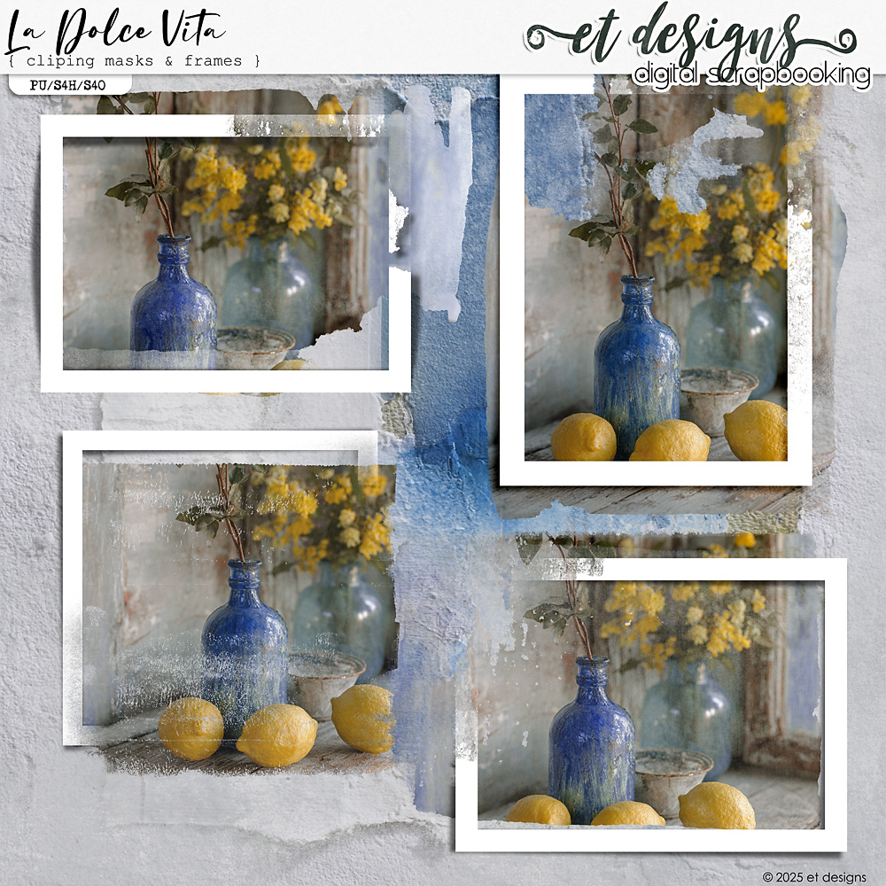 La Dolce Vita Clipping Masks & Frames by et designs