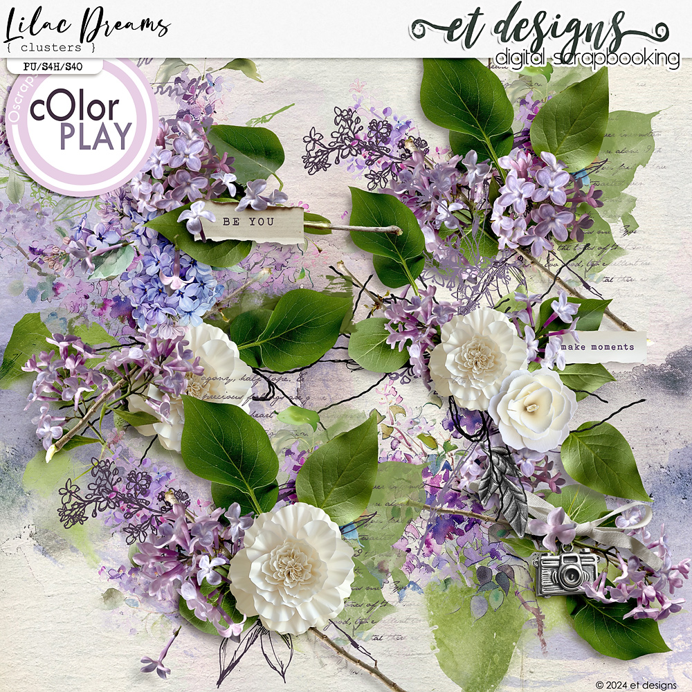 Lilac Dreams Clusters by et designs