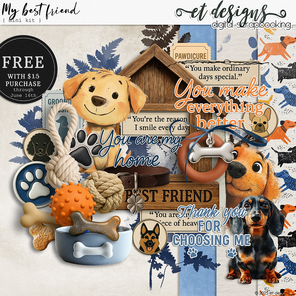 My best friend mini kit by et designs