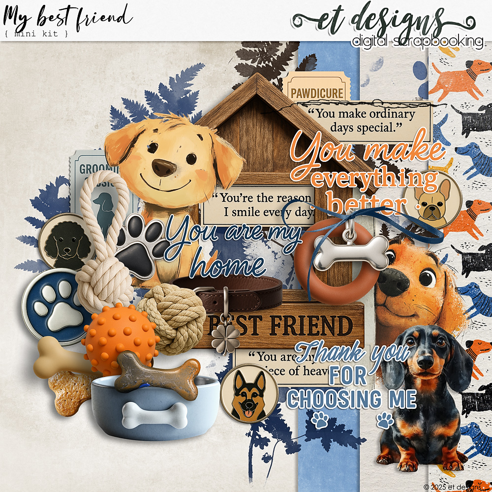 My best friend mini kit by et designs