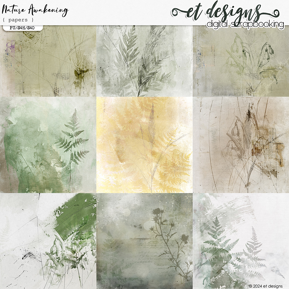 Nature Awakening Papers by et designs