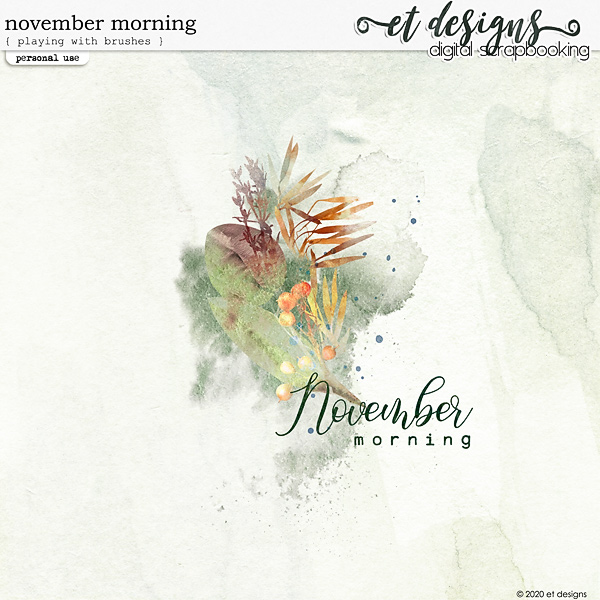 November Morning Freebie