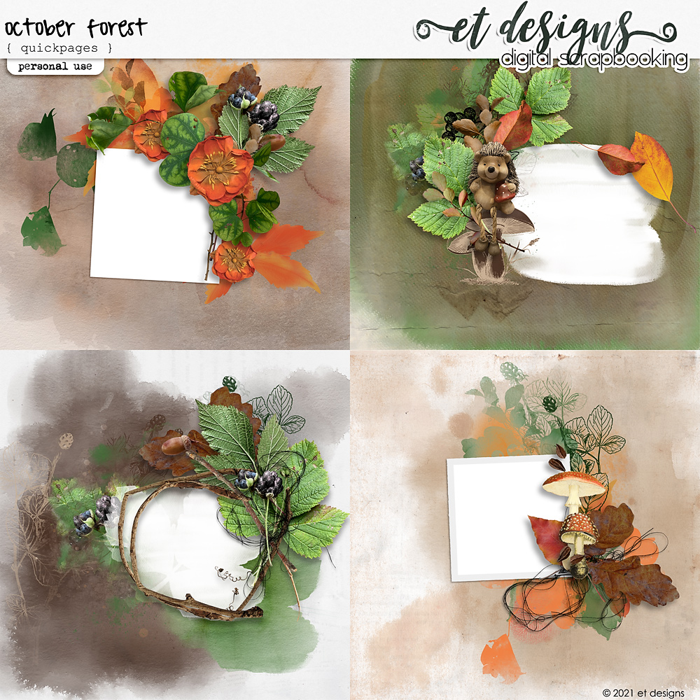 October Forest Quickpages by et designs