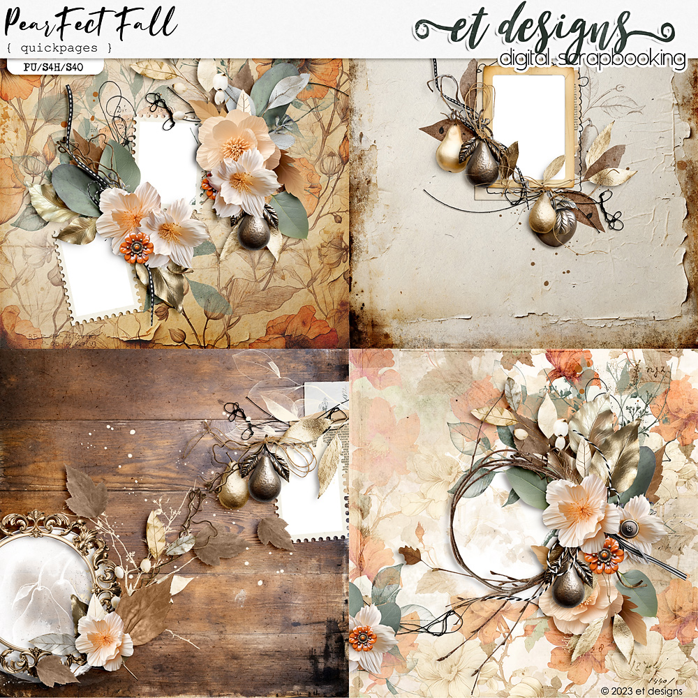 PearFect Fall Quickpages by et designs
