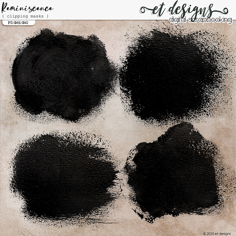 Reminiscence Clipping Masks by et designs