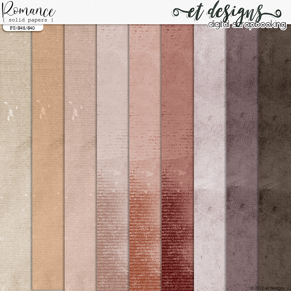 Romance Solid Papers by et designs
