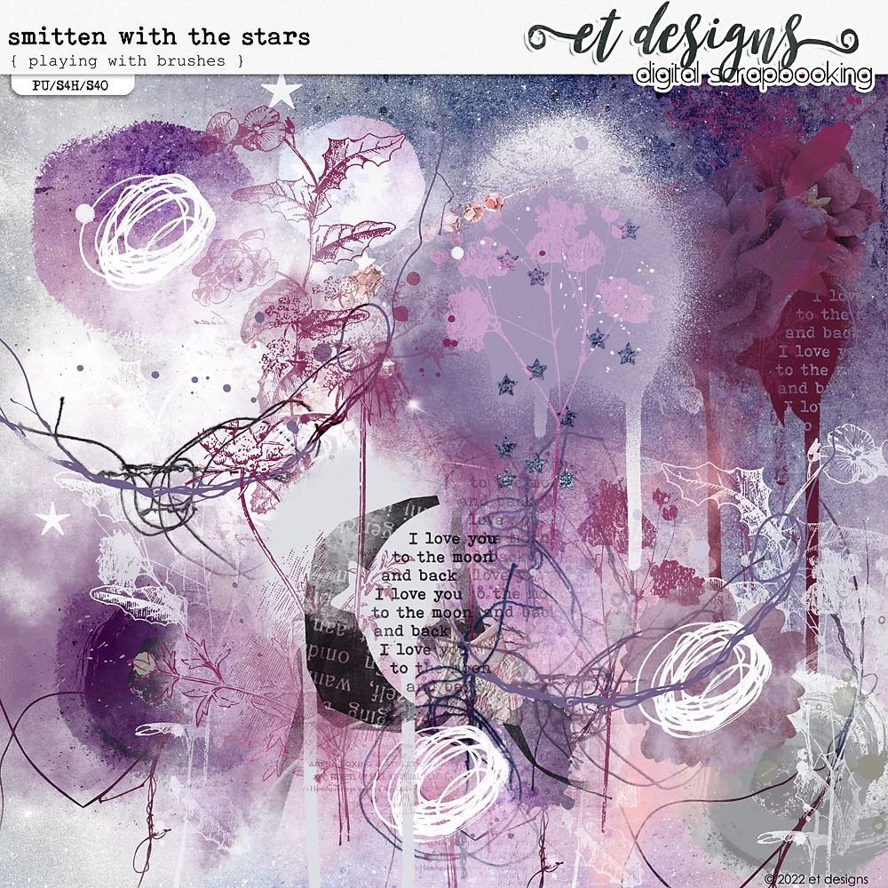 Smitten With the Stars Playing with Brushes by et designs