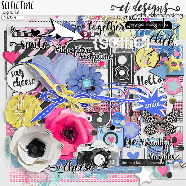 Selfie Time kit & alpha by et designs