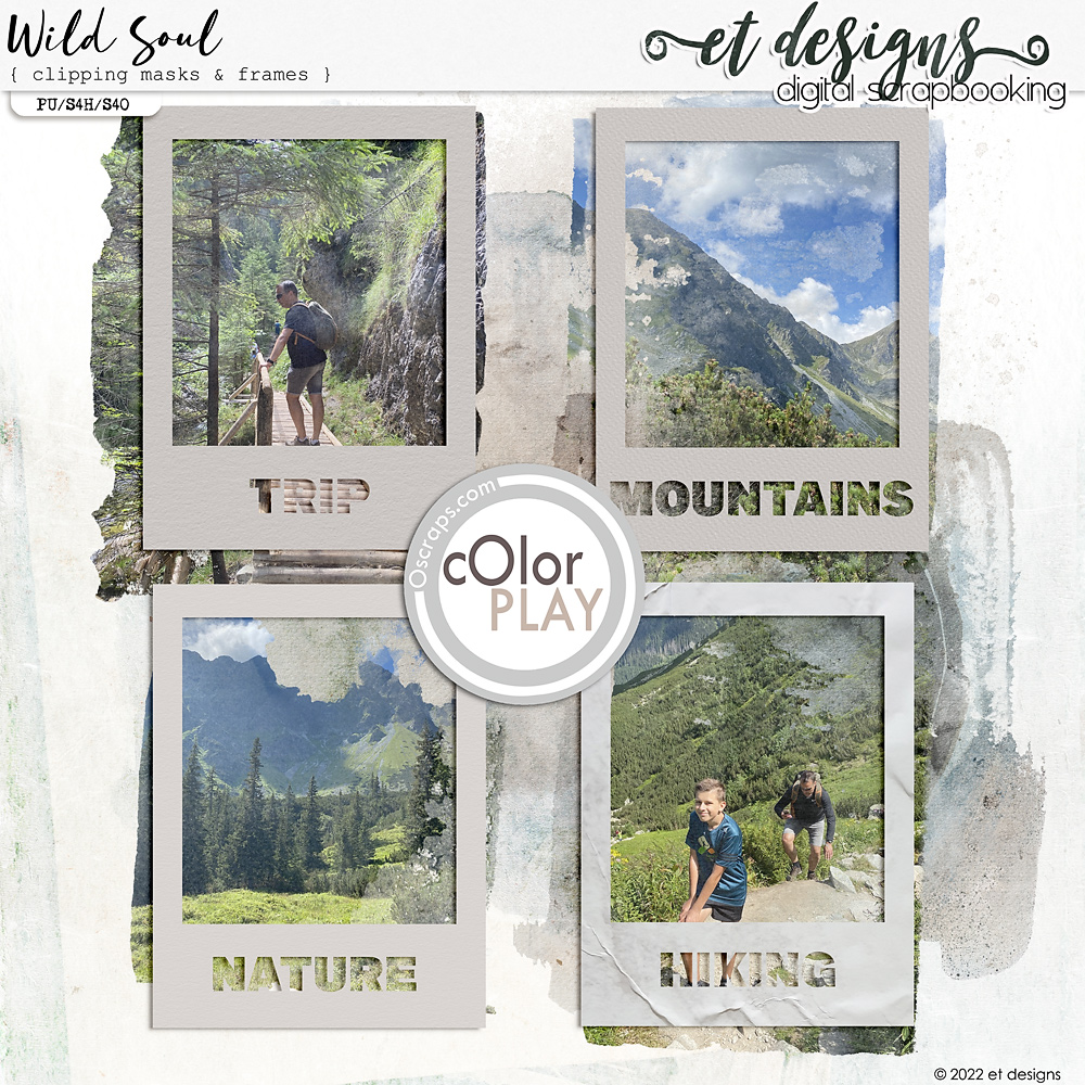 Wild Soul Clipping Masks & Frames by et designs